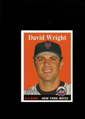 2007 Topps Heritage #092 David Wright  NEW YORK METS MINT